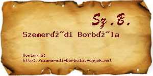 Szemerédi Borbála névjegykártya