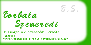 borbala szemeredi business card