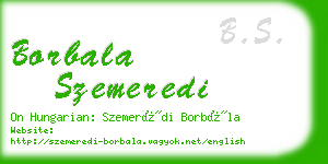 borbala szemeredi business card